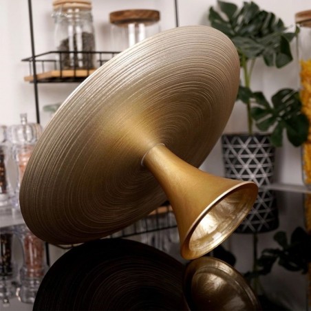 Kuldsest klaasist tordialus 28 cm jalal | FreshDesign.ee