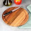 Puidust lõikelaud serveerimisalus 25 cm | FreshDesign.ee