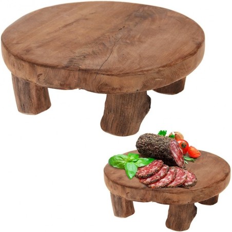 Puidust serveerimisalus jalgadel, 20 cm | FreshDesign.ee