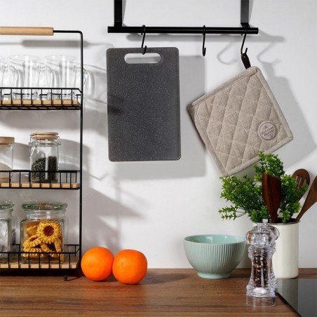 Lõikelaud 37x24 cm, plastik, hall | FreshDesign.ee