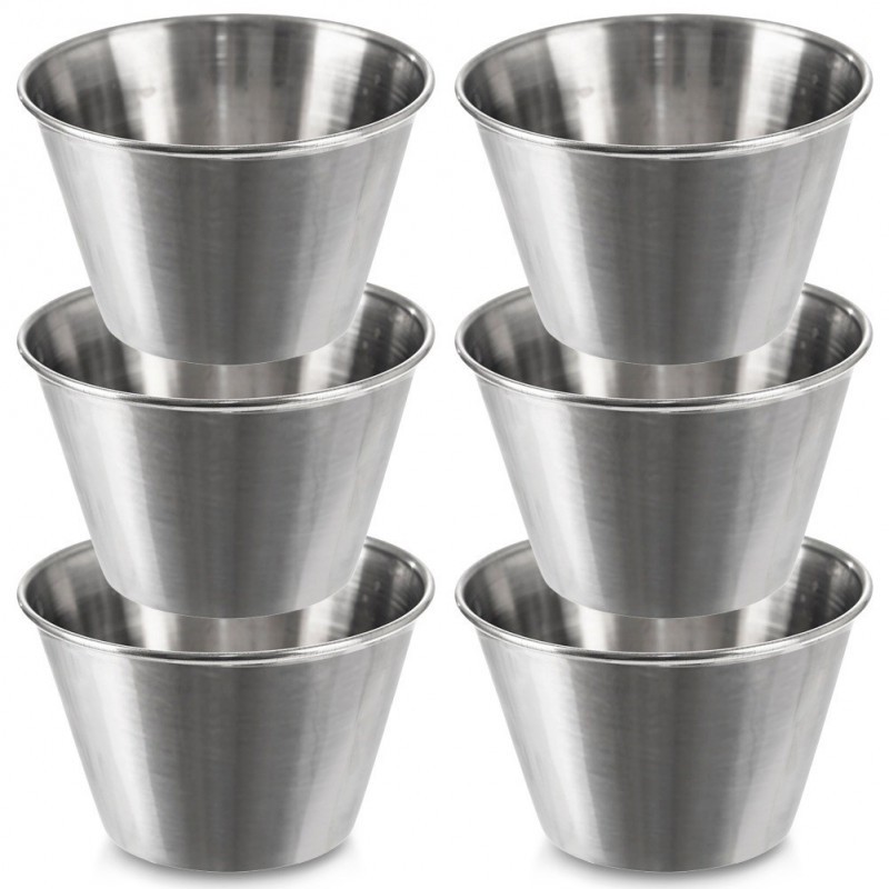 Dipikausid roostevaba teras 6 tk, 9.5 cm, 240 ml | FreshDesign.ee