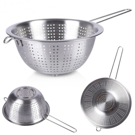 Käepidemega roostevabast terasest sõel 21 cm