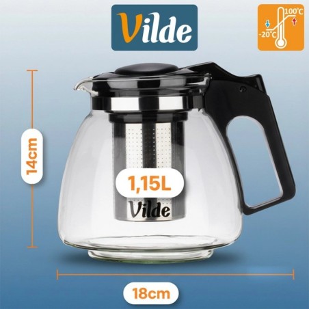 Kuumuskindlast klaasist teekann koos teetõ... | FreshDesign.ee