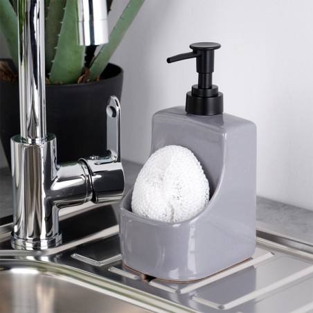 Nõudepesuvahendi dosaator, hall keraamiline, 400 ml