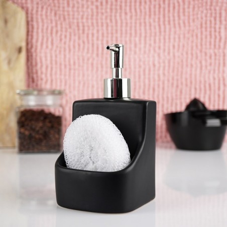 Nõudepesuvahendi dosaator, must keraamiline, 400 ml