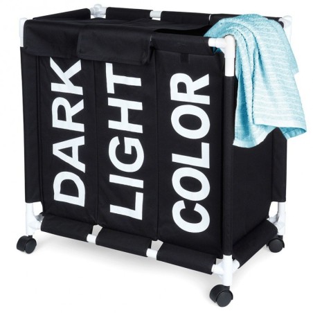 Pesukorv ratastel 3 sahtliga,137 l | FreshDesign.ee