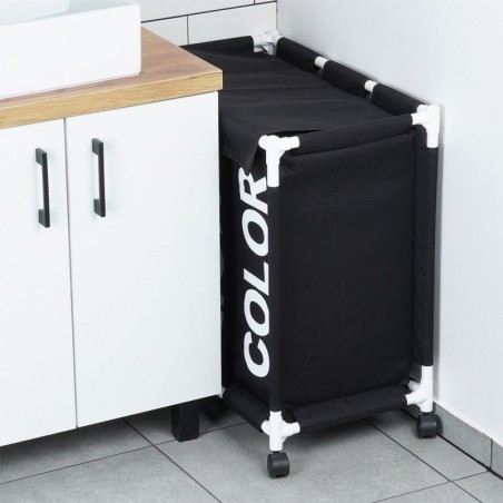 Pesukorv ratastel 3 sahtliga,137 l | FreshDesign.ee