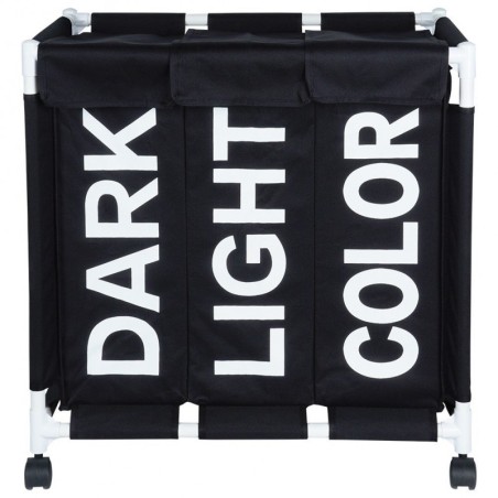 Pesukorv ratastel 3 sahtliga,137 l | FreshDesign.ee