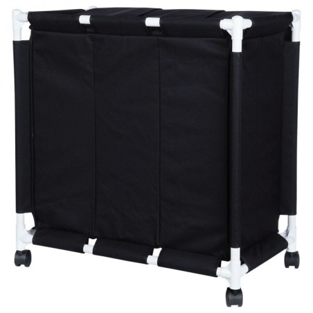 Pesukorv ratastel 3 sahtliga,137 l | FreshDesign.ee