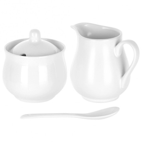 Valge portselanist suhkrukauss ja piimakan... | FreshDesign.ee