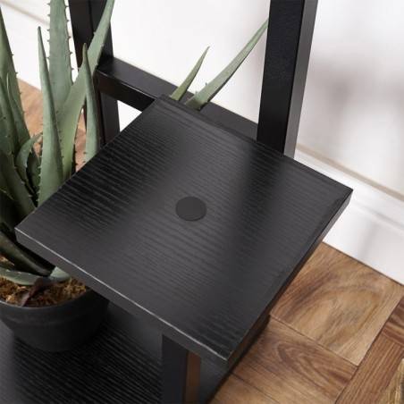 Lillepostament must metall, 4 tasandit, 84 cm | FreshDesign.ee