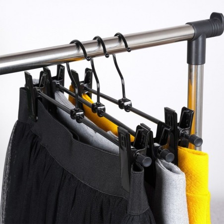 Riidepuu pükstele seelikutele, must, 3 tk