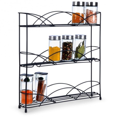 Maitseainete riiul, must, metall, 33.5x6.5... | FreshDesign.ee