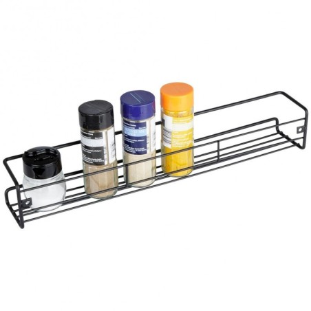 Maitseainete riiul, must metall | FreshDesign.ee