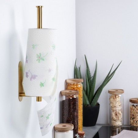 Metallist majapidamispaberi hoidja, kuldne | FreshDesign.ee