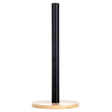 Majapidamispaberi hoidja, must metall / puit | FreshDesign.ee