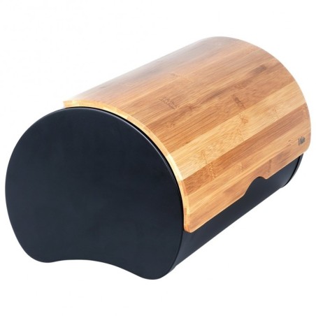 Leivakast must ja puit 38x24x20 cm