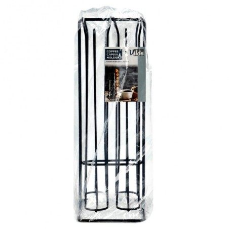 Kohvikapslite hoidja, metall, must, 30 cm | FreshDesign.ee