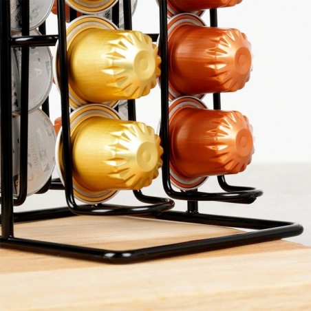 Kohvikapslite hoidja, metall, must, 30 cm | FreshDesign.ee