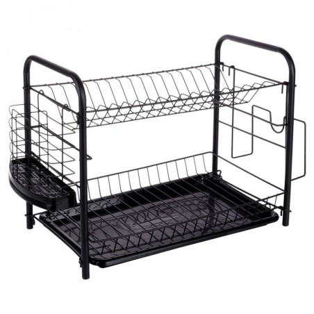 Nõuderest kahekordne, must, 51.5x24.5x33 cm | FreshDesign.ee