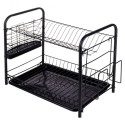 Nõuderest kahekordne, must, 51.5x24.5x33 cm | FreshDesign.ee