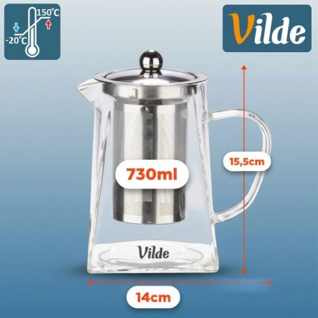 Kuumuskindlast klaasist teekann koos teetõ... | FreshDesign.ee