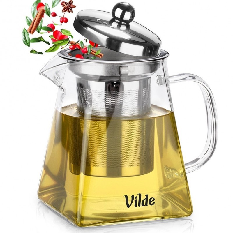 Kuumuskindlast klaasist teekann koos teetõ... | FreshDesign.ee