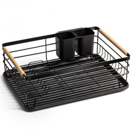 Nõuderest kuivatusrest, 43x32x14.5 cm, must | FreshDesign.ee