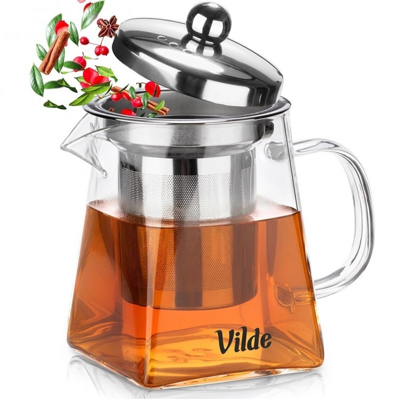 Kuumuskindlast klaasist teekann koos teetõ... | FreshDesign.ee