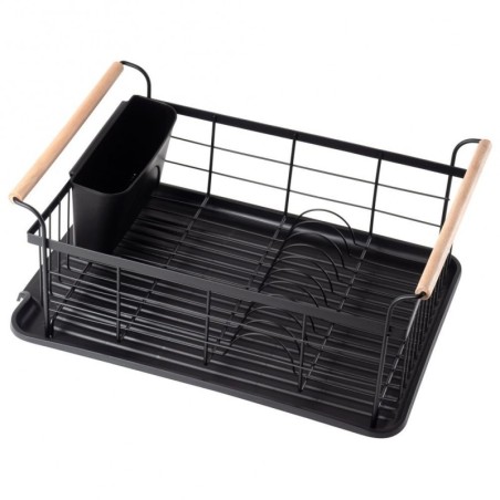 Nõuderest kuivatusrest, must, 42.5x29.5x19 cm | FreshDesign.ee