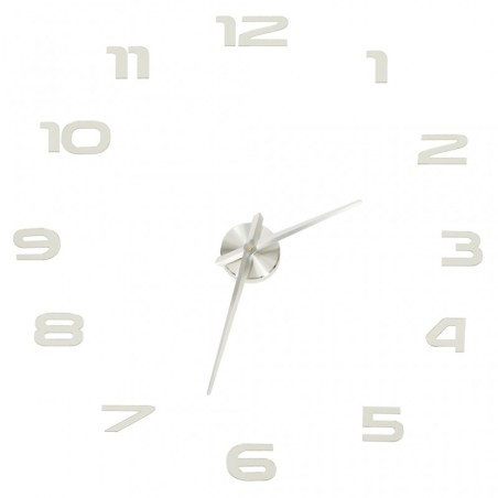Suur seinakell 80-120 cm, hõbe, 12 numbrit | FreshDesign.ee