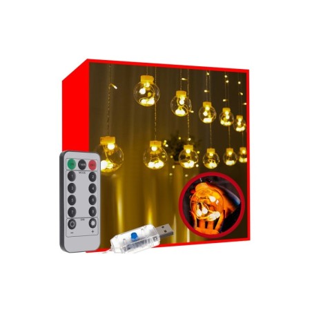 108LED USB valgus kardin - warm white | FreshDesign.ee