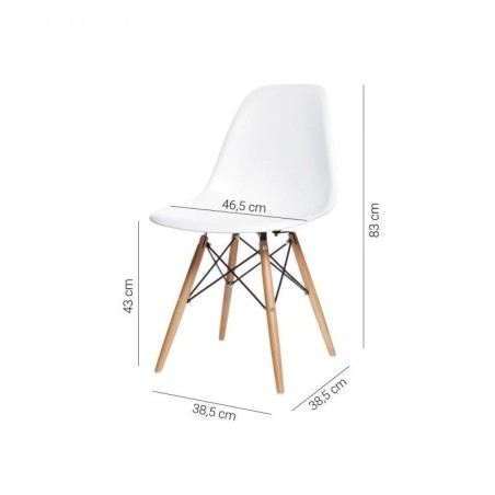 Söögitoolid, 4 tk, valge | FreshDesign.ee