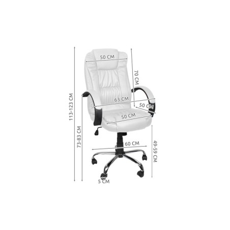 Kontoritool, eco-nahk, valge | FreshDesign.ee