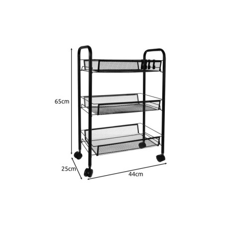 Ratastel riiul, must | FreshDesign.ee