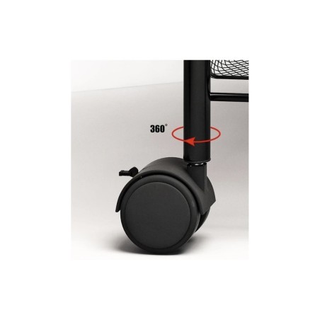 Ratastel riiul, must | FreshDesign.ee