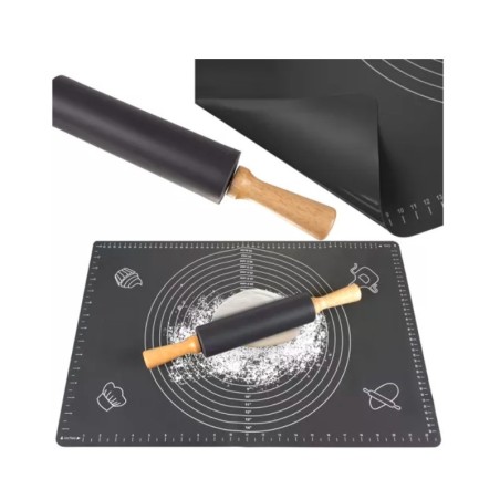 Silikoonist matt 50x70 cm + taignarull | FreshDesign.ee