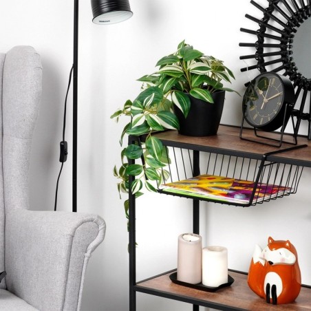 Metallist rippkorv riiuli all, must, 40,5x... | FreshDesign.ee