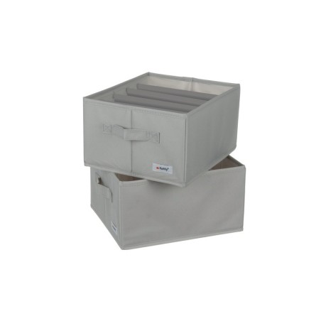 Riidest vahedega hoiukastid, 2 tk, 33 x 27... | FreshDesign.ee