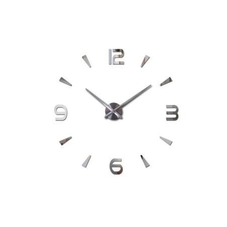 Suur seinakell 80-120 cm, hõbe, 4 numbrit | FreshDesign.ee