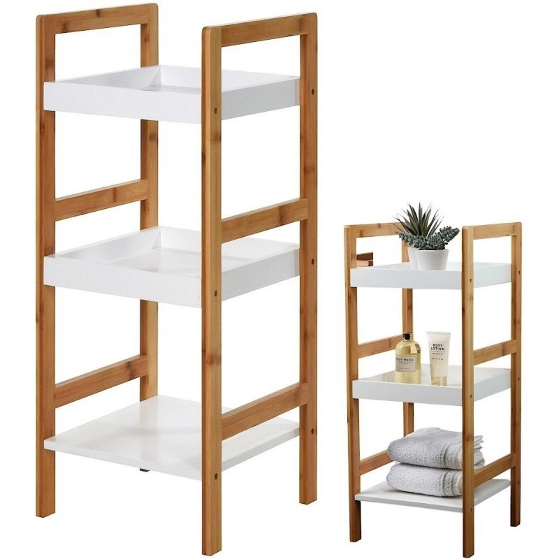 3-korruseline bambusest vannitoariiul, 30x... | FreshDesign.ee