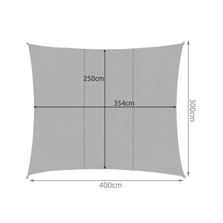 Puri päikesevari 4x3m - hall | FreshDesign.ee