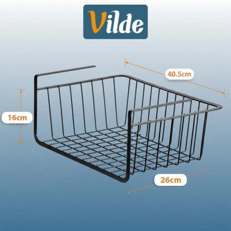 Mustast metallist rippkorv riiuli all, 40,... | FreshDesign.ee