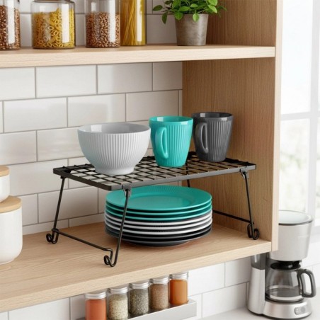 Metallist köögiriiul, must, 36x22x15 cm