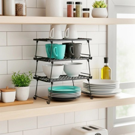 Metallist köögiriiul, must, 36x22x15 cm | FreshDesign.ee