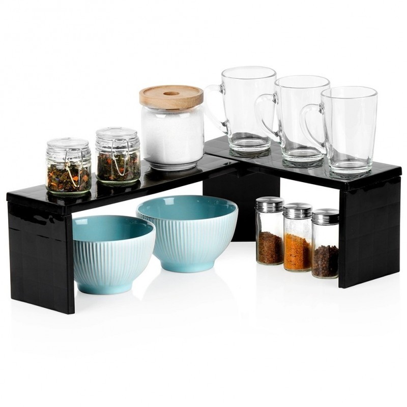 Nurga köögiriiul, must, 47x32x15,5 cm | FreshDesign.ee