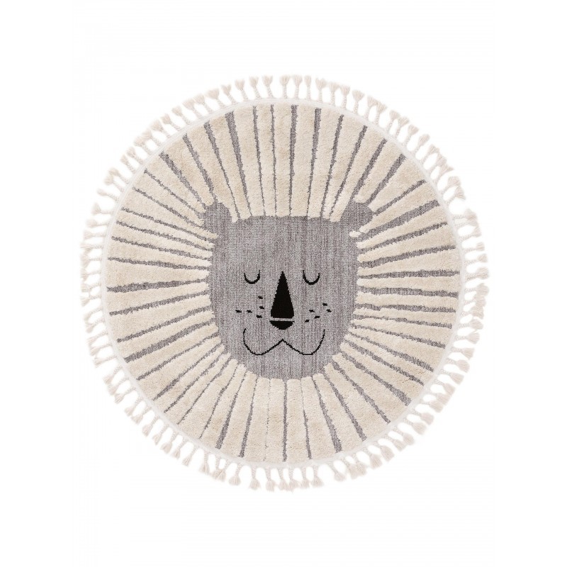 Lastetoa vaip Momo hall Ø 120 cm Ümmargune | FreshDesign.ee