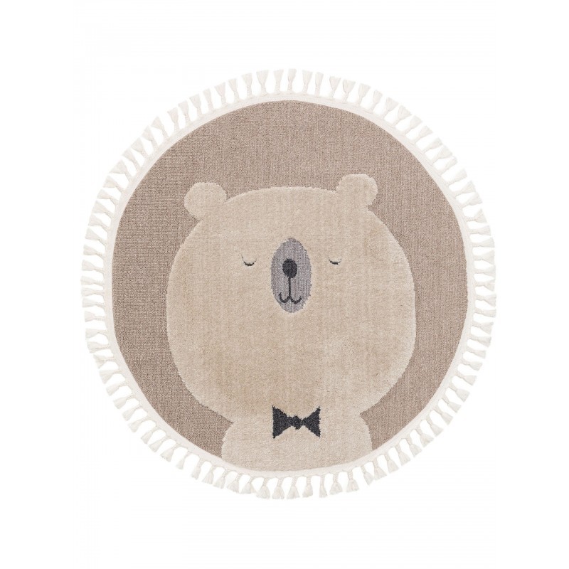 Lastetoa vaip Momo beež Ø 120 cm Ümmargune | FreshDesign.ee