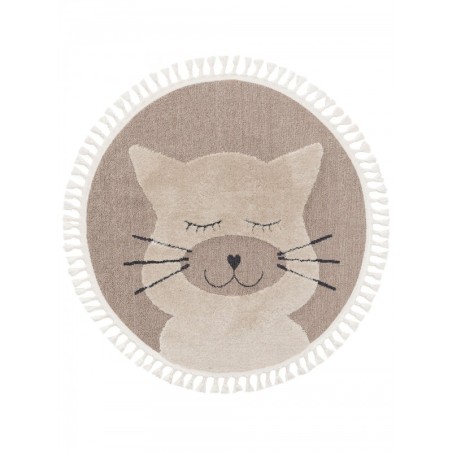 Lastetoa vaip Momo beež Ø 120 cm Ümmargune | FreshDesign.ee