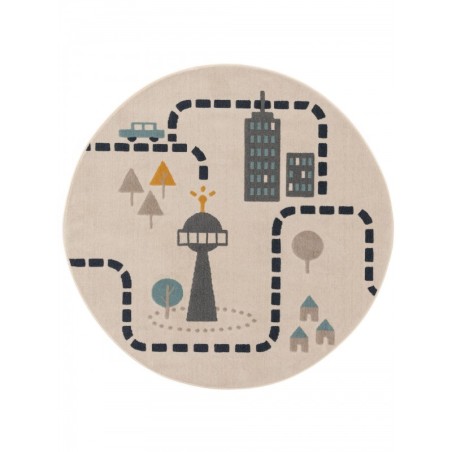 Lastetoa vaip Juno beež Ø 120 cm Ümmargune | FreshDesign.ee